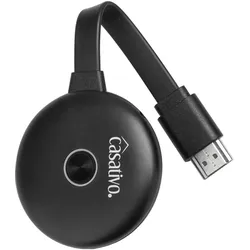 Casativo WLAN-HDMI-Streaming-Empfänger für AirPlay, DLNA, Miracast, bis 4K UHD inkl. HDMI und USB Kabel (Android 4.4 (KitKat), iOS 8), Streaming Box, Schwarz