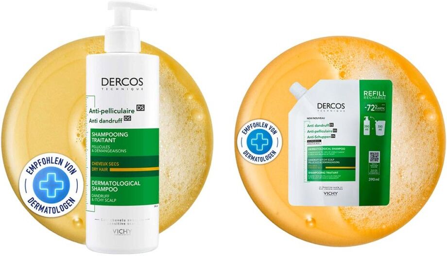 Vichy Dercos Anti-schuppen Shampoo trock. Kopfh.+ Nachfüllpack 390+390ml