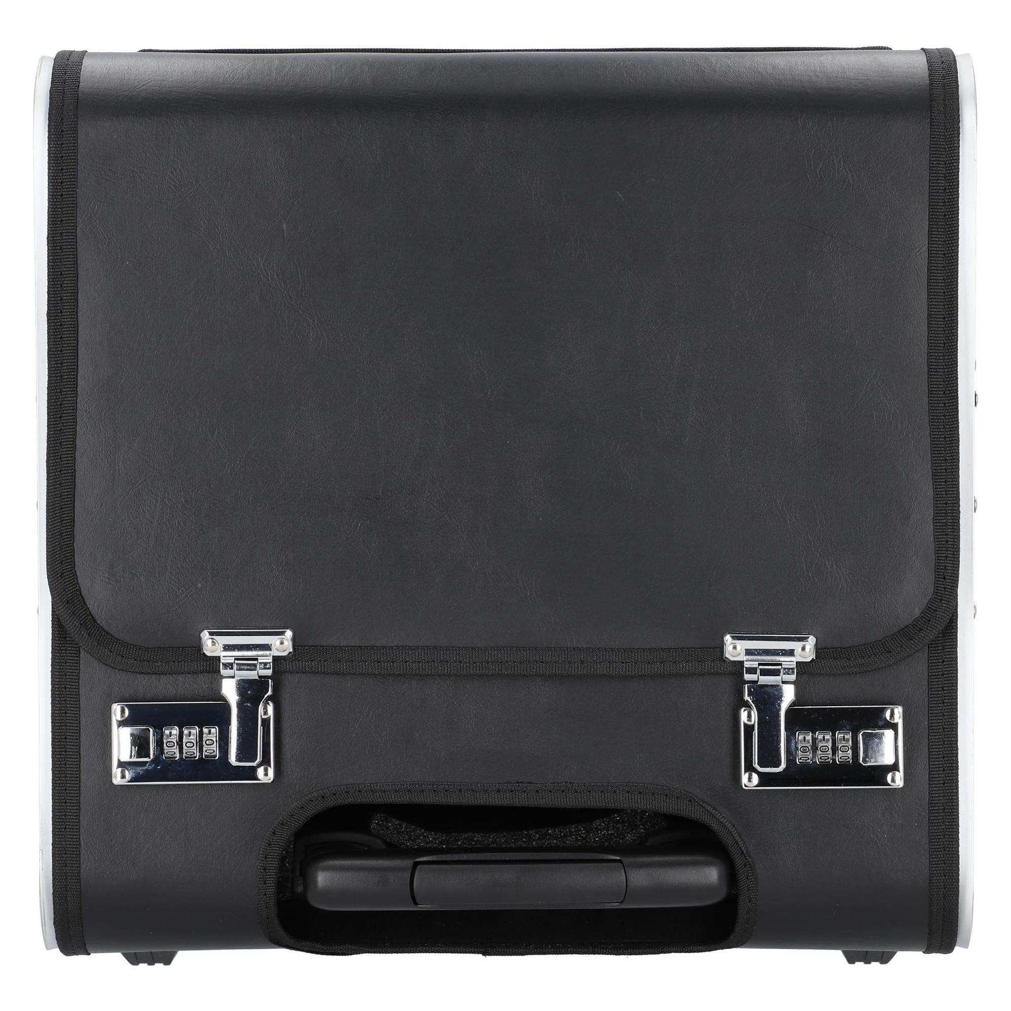 Alassio Aktenkoffer "PERUGIA", Lederimitat, schwarz (45049)