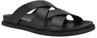 Tommy Hilfiger Bivin - Mens 12 Black Sandal Medium
