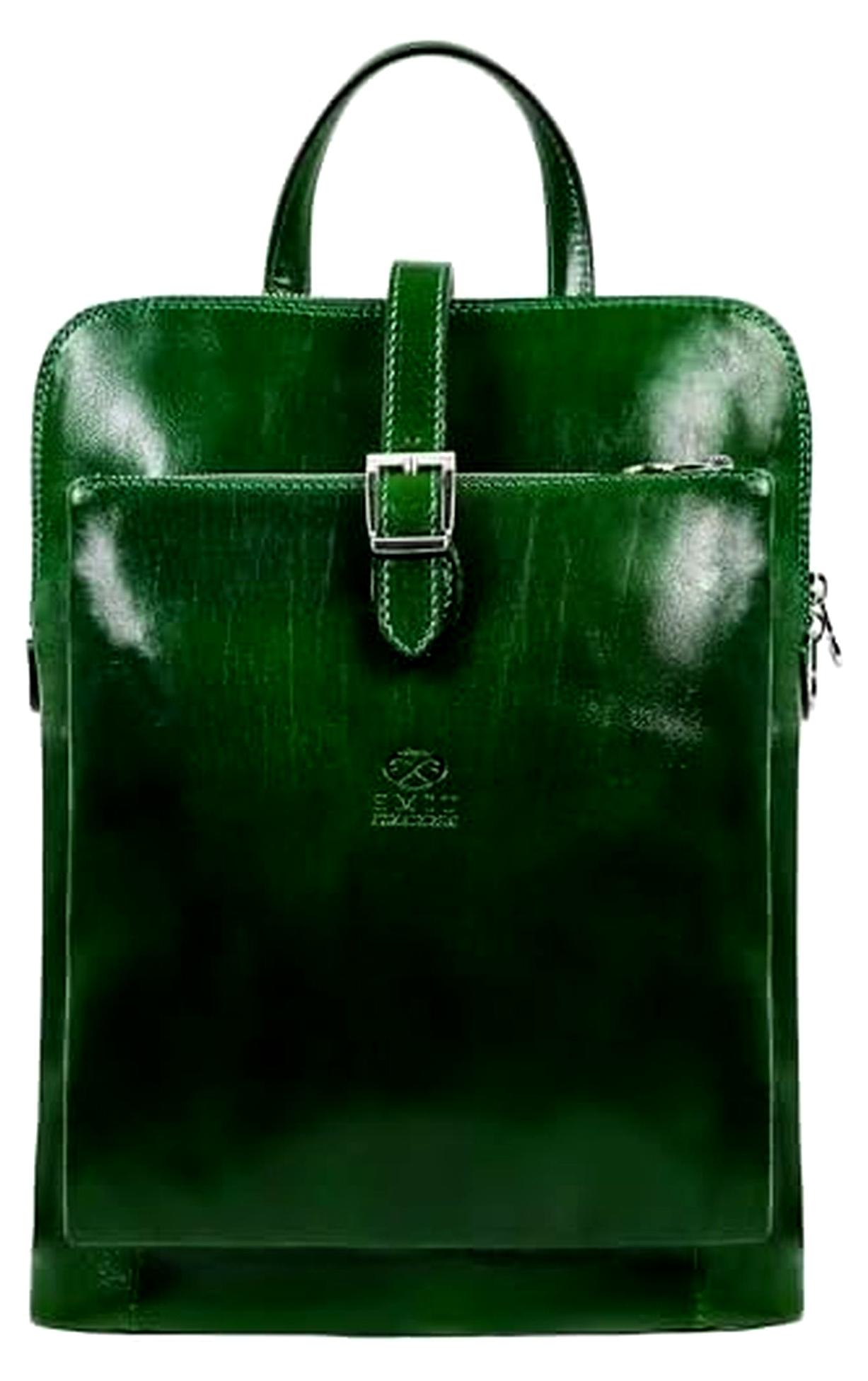 Rucksack aus Leder - Umwandelbar zu Schultertasche - 100% Lederrucksack - Vintage Rucksack Damen und Herren