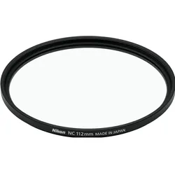Nikon NC-Klarglasfilter (112 mm, Neutral Color Filter, Schutzfilter), Objektivfilter, Schwarz