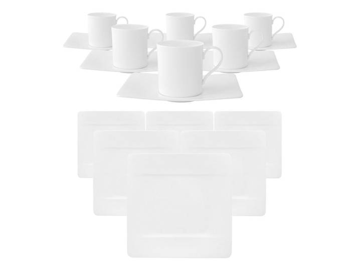 Villeroy & Boch Kaffeeservice Modern Grace weiß 18-tlg., Weiß, Keramik, 18-teilig, 2x2x2 cm, Geschirr, Geschirrsets, Kaffeeservice
