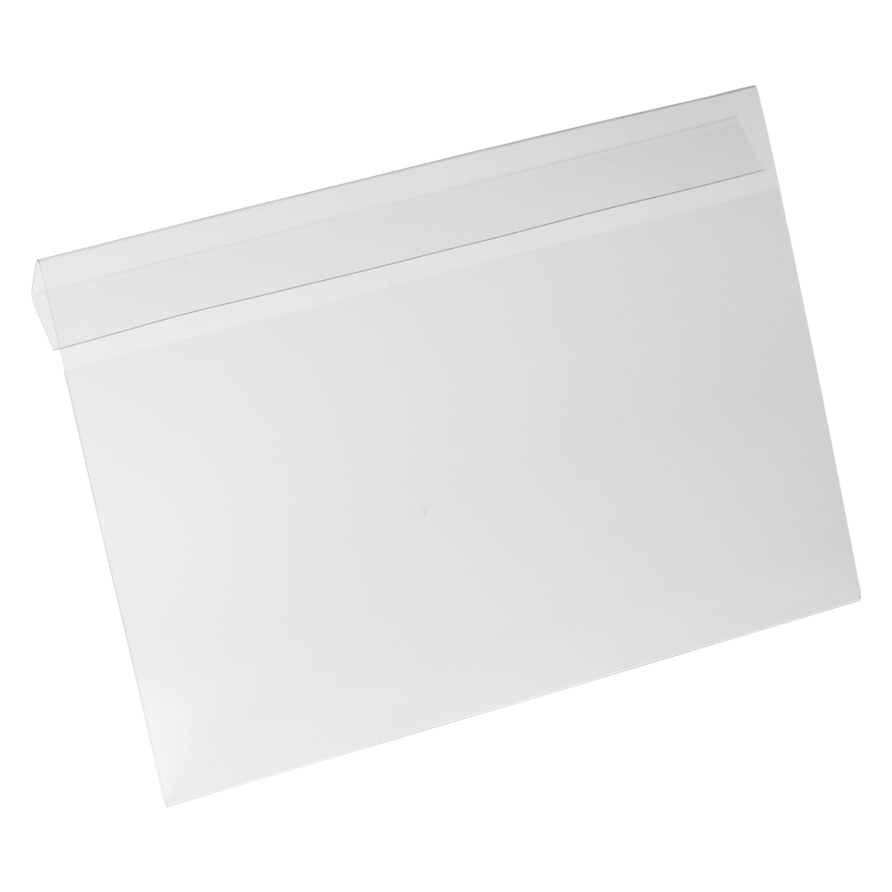 Durable Kennzeichnungstasche HARD COVER Falz A4 quer 10Stk (116319)