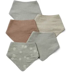 Tchibo - 5 Baby-Musselin-Halstücher - hellbraun