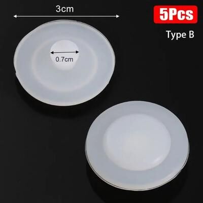 Inspire Select 5 Pcs Silicone Bottle Lid Seal Plug Replacements For Travel Tumbler Coffee Cup Mug Vacuum Bottle, Leakproof Non Spill type B 5 Pcs