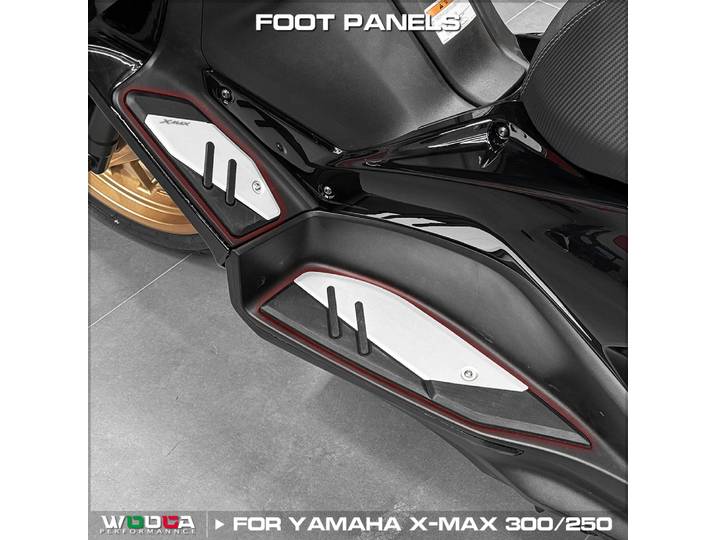 XMAX-Panneaux de pied pour Yamaha XMAX 125 250 300 400 Repose-pieds Repose-pied en aluminium Repose-pieds Panneau de X-MAX Marchepied