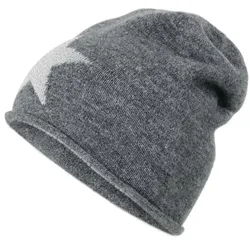 Tchibo - Feinstrick-Beanie mit Glitzer-Stern - silber