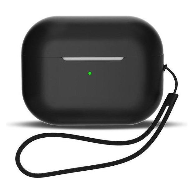 Hurtel Silikonhülle für AirPods 1 / AirPods 2 + Handschlaufe - Schwarz (Kopfhörer Hülle) (1404978613)