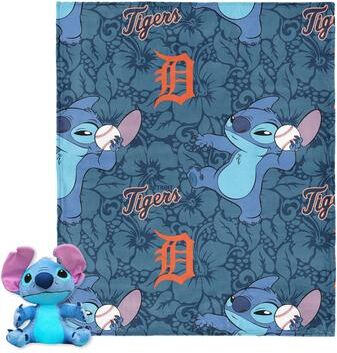 MLB Strike Stitch Hugger Pillow & Silk Touch Throw Blanket Set