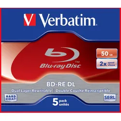 Verbatim Blu-ray BD-RE DL 50GB Jewel Case