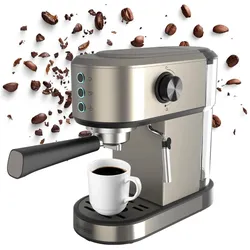 Black & Decker Kolbowy ekspres do kawy Black+Decker BXCO1350E, Siebträgermaschine, Silber