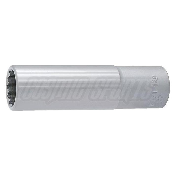 Unior Zwölfkantsteckschlüssel mit Innenvierkantantrieb 1/2 Zoll, lang, 14mm, 190/1L12p SALE (14 mm) (40083432)