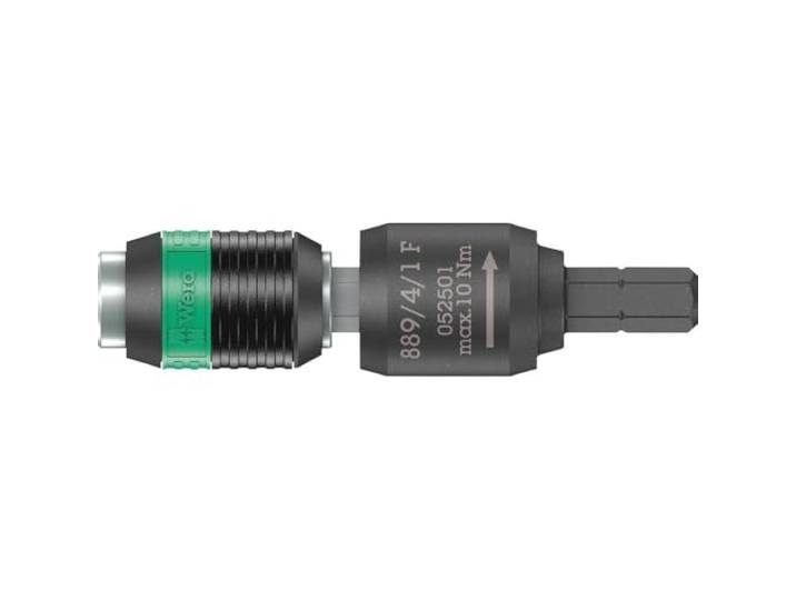 Wera 05052501001 889/4/1 F Porte-embouts à roue libre Rapidaptor pour tournevis dynamométriques avec manche «revolver »\, 1/4\ x 64 mm