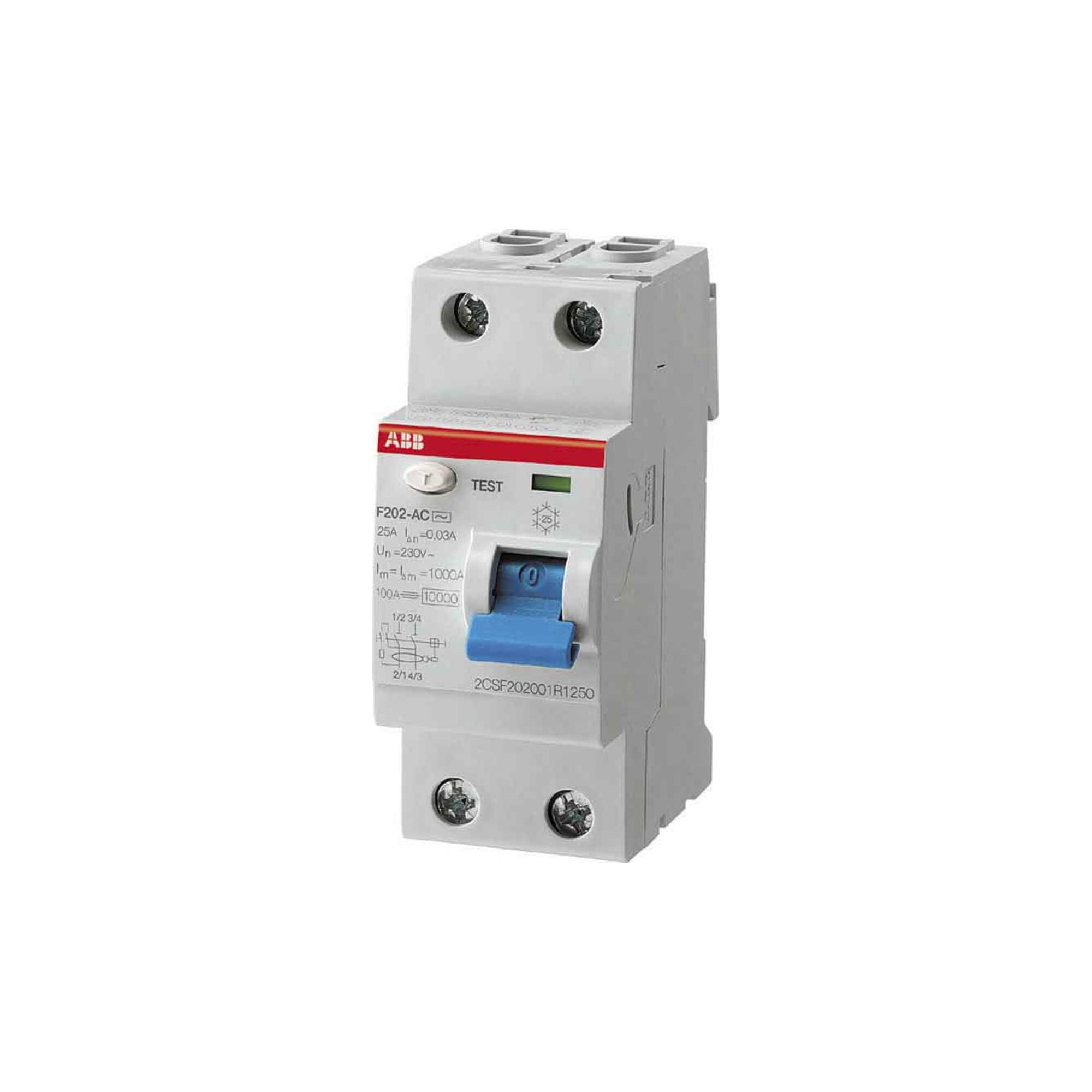ABB Stotz S&J FI-Schutzschalter pro M Compact F202A-25/0, 03 (2CSF202101R1250)
