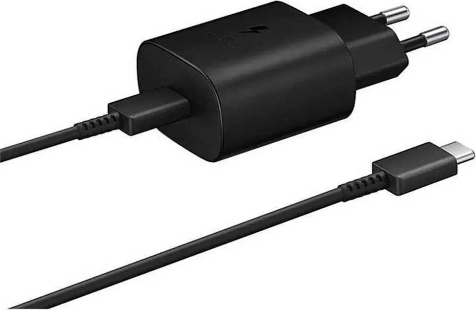 Samsung EP-TA800EBE + EP-DA905BBE 25W reislader met USB-A en USB-C, zilver