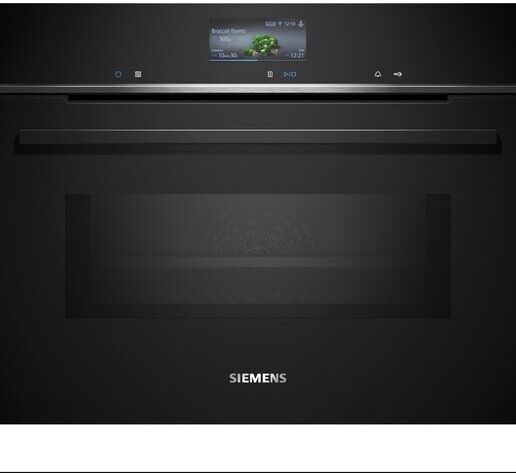 Siemens Horno compacto con función microondas - CM776GKB1. Negro