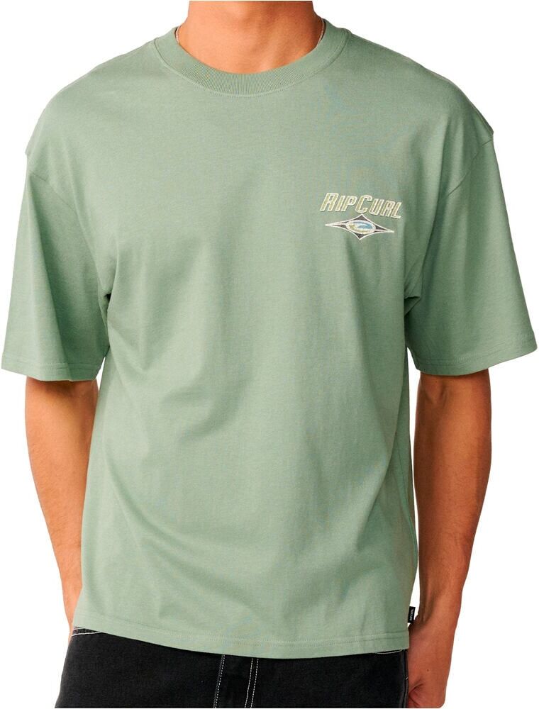 Rip Curl heritage icon camiseta manga corta hombre Verde (M)