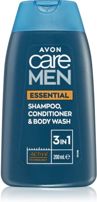 Avon Care Men Essential 3 en 1 : shampoing, après-shampoing et gel douche 200 ml