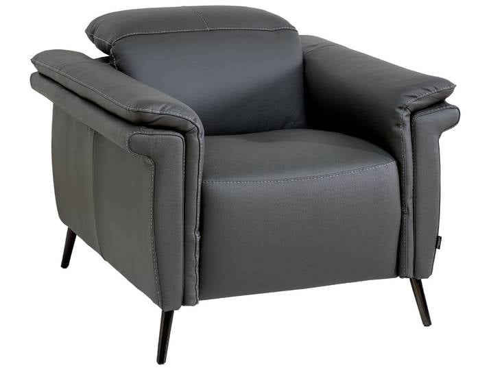 Belluti Sessel QUINTESSENCE, grau, Leder
