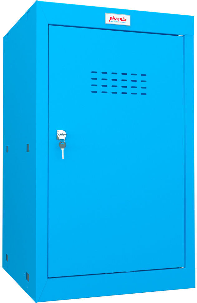 Phoenix Metal 1 - Tier 40cm with Key Blue 66.5cm H X 40cm W X 40cm D