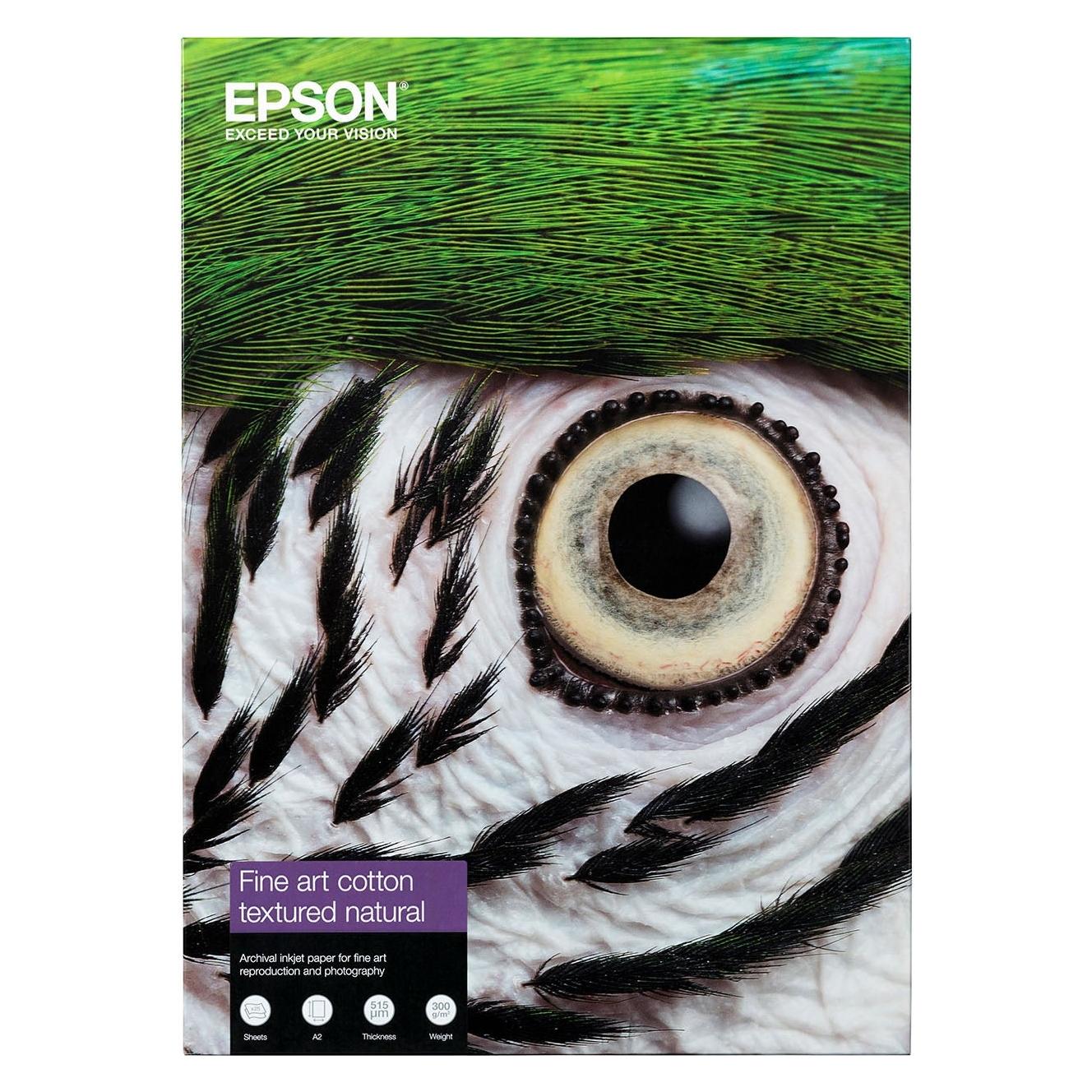 Epson Fine Art Cotton Textured Natural II A4 2 (300 g/m², A4, 25 Stk.) (C13S450281NQ)