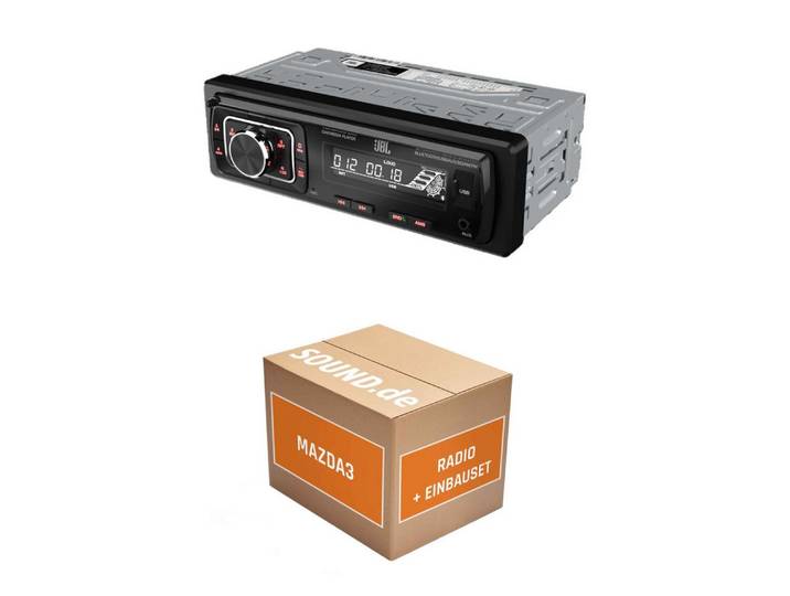JUST SOUND best choice for caraudio Autoradio Einbauset JBL JBL Celebrity 150 Mazda3 BM/BN Autoradio (RDS, AM/FM Radio, Animiertes Display, Freisprecheinrichtung, 1 DIN)