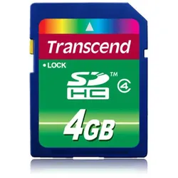 TRANSCEND SDHC 4GB, Class 4