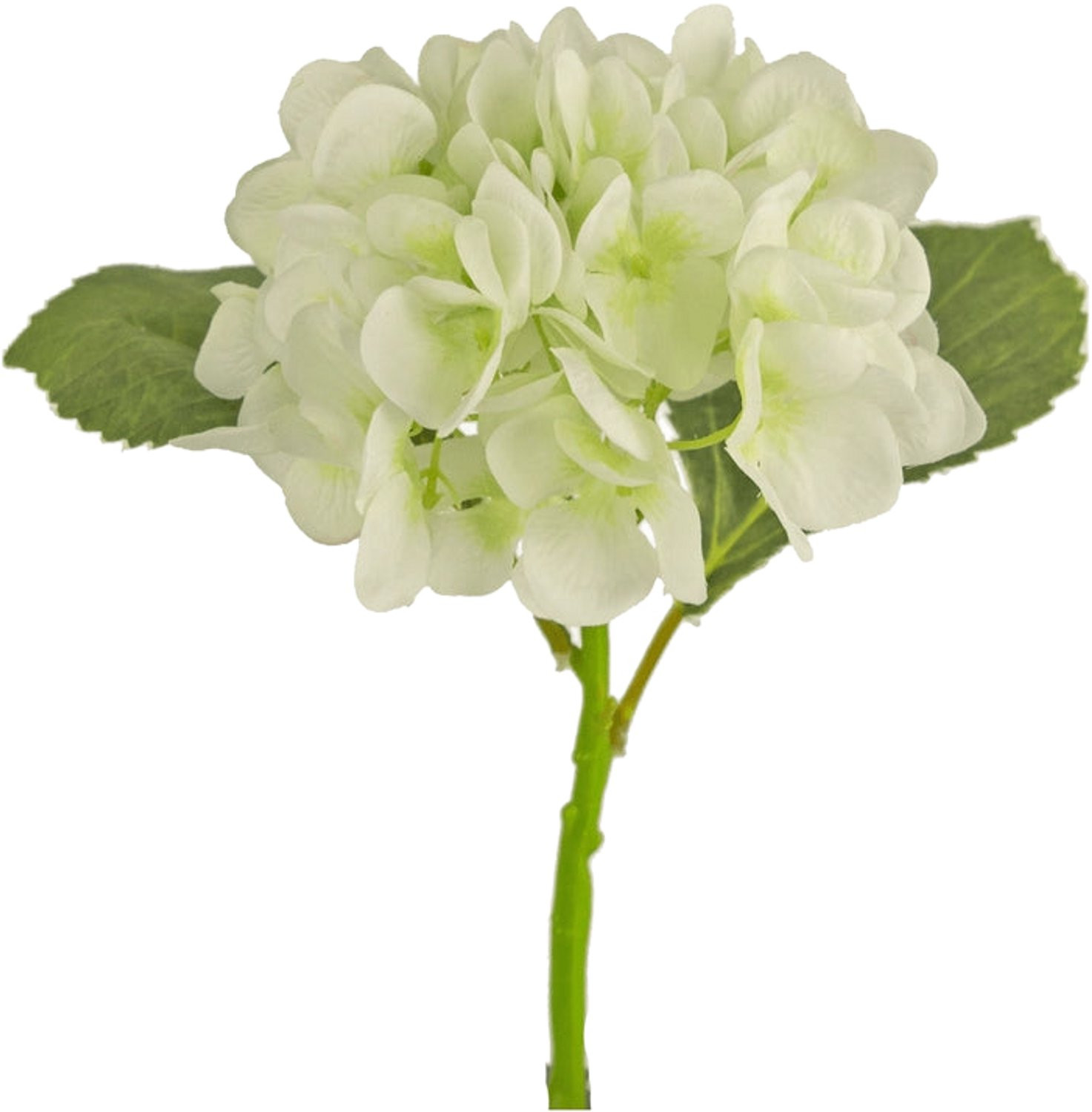 Easyplants Kunstbloem Hortensia Wit 34 cm Zijde