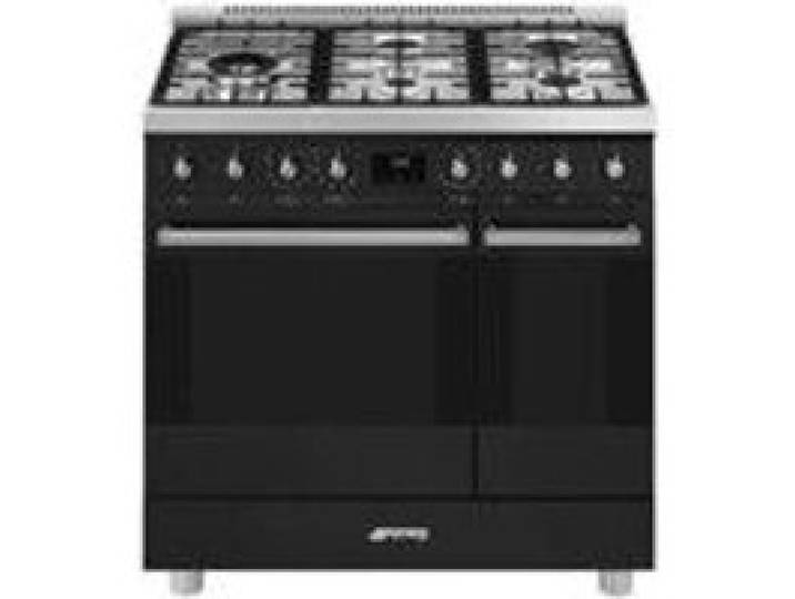 SMEG C92GPMB2 Dual-Fuel piano de cuisson noir mat 90x60