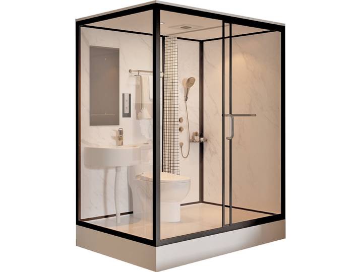 Salle de douche salle de bain intégrée salle de bain intégrée toilettes rurales hôtel bain hôtel fosse accroupie