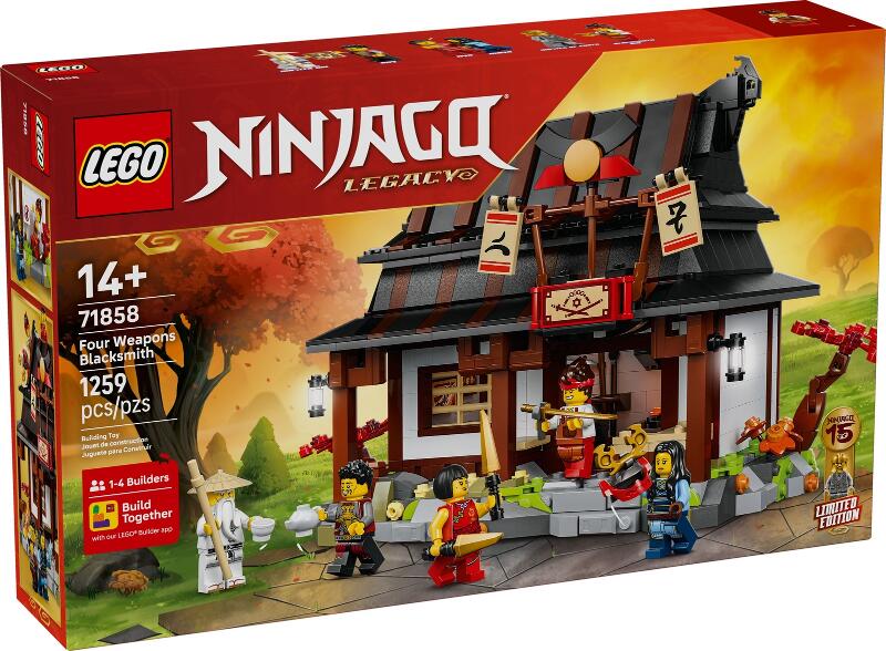 LEGO® Ninjago 71858 15-jähriges Jubiläum der Vier-Waffen-Schmiede