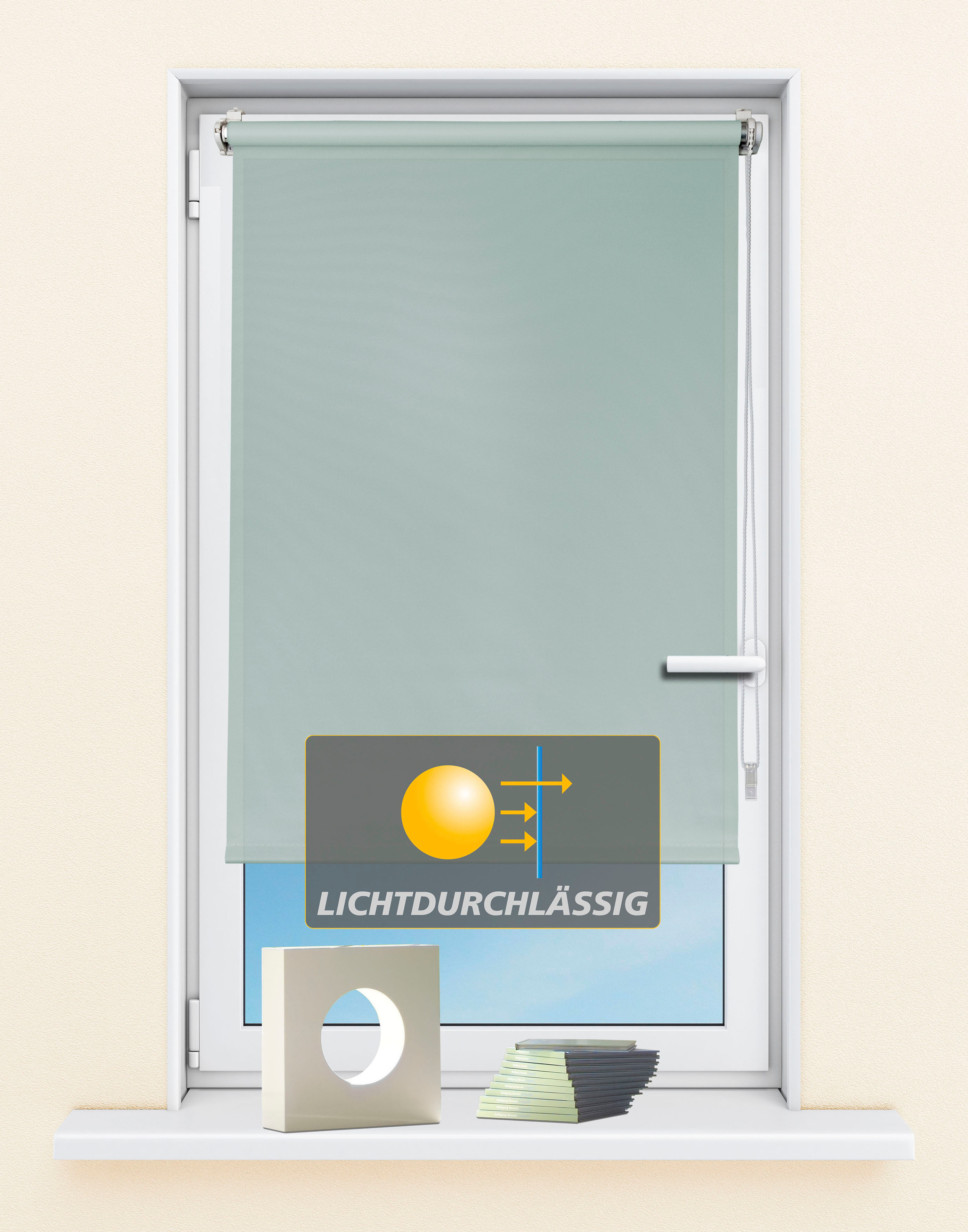Kutti "Seitenzugrollo Ida, Lichtschutz, Klemmfix, ohne Bohren, Fixmaß" Lichtschutz ohne Bohren Sichtschutz, Sonnenschutz