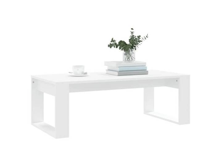 Table basse - Plusieurs Niveaux - blanc 102x50x35 cm - Bois d'ingénierie - Salon Moderne(78465) ZLH