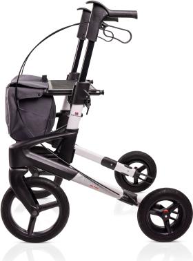 Rollator Olympos ATR Black Series SLIM M, OFF road wheels>>>>Farbe: polarsilber