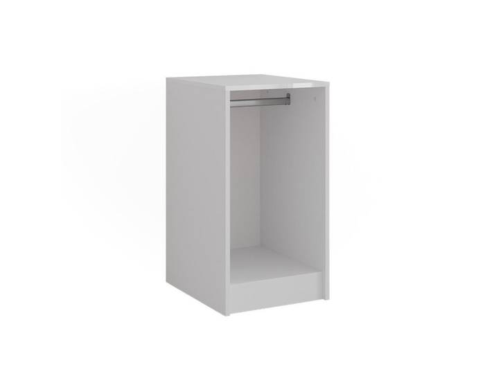 Vicco Kommode Sherry Weiß/Weiß Hochglanz 40.2 x 76 cm, Weiß, Weiß Hochglanz, Rechteckig, 40.2x76x50.1 cm, Kleinmöbel, Kommoden, Kommoden