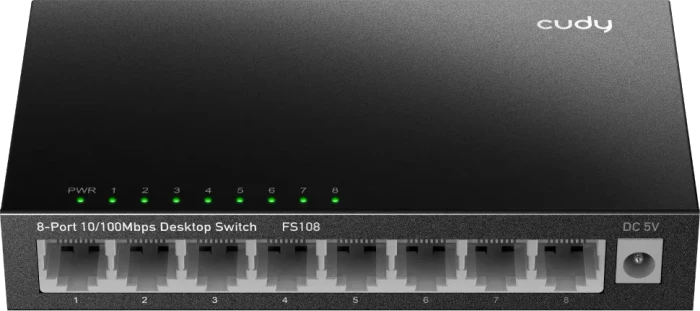 CUDY 8-Port 10/100 Mbps Desktop Switch
