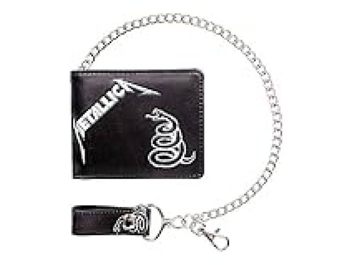 Nemesis Now Album Portefeuille Noir Metallica sous Licence Officielle avec chaîne, 11 cm