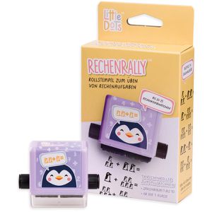 Trodat Motivstempel Little Dots Rechenrally, aus Kunststoff, 2,5 cm, selbstfärbend, schwarz