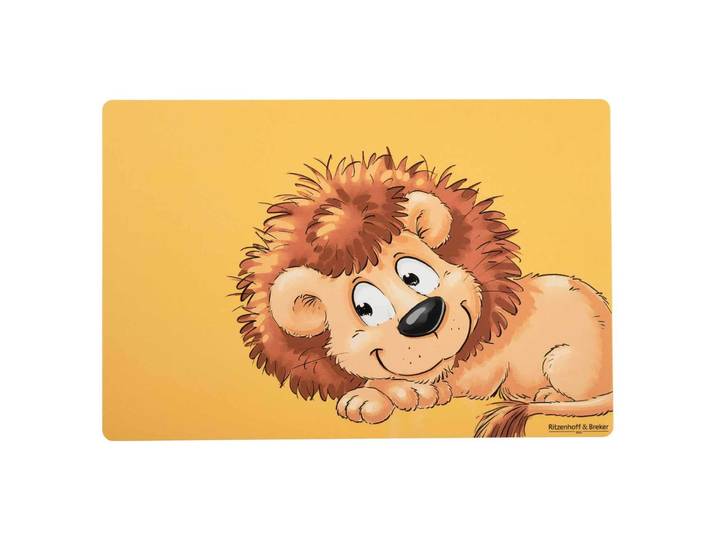 Platzset RITZENHOFF & BREKER Platzset Happy Zoo 45 x 30 cm , gelb (löwe), Platzsets, Platzset