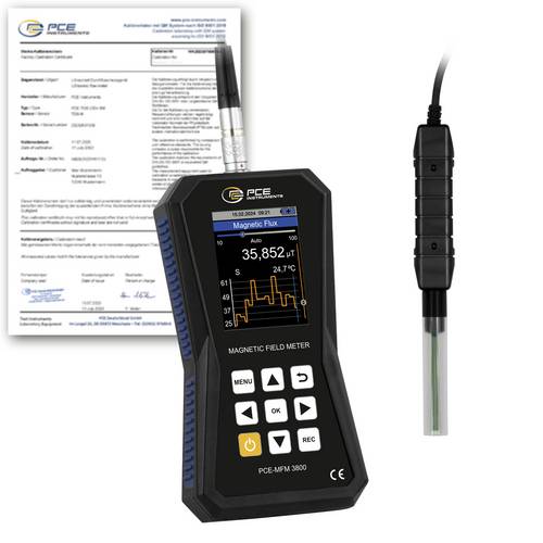PCE Instruments PCE-MFM 3800-ICA Magnetfeld Analysegerät mit Datenloggerfunktion