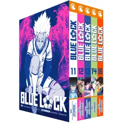 Blue Lock – Band 11-15 im Sammelschuber, Comics + Manga von Yusuke Nomura, Markus Lange