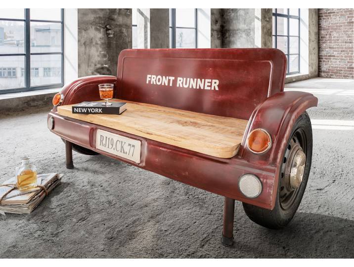 Wohnglücklich by Infantil Unikat Autobank Frisco Vintage rot
