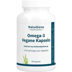 Omega-3 Vegan 1376 mg 751 DHA 375 EPA Algenöl