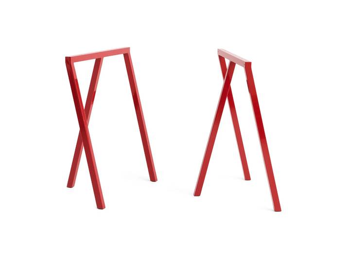 HAY Pied de cadre Loop Stand Frame 72 cm Lot de 2 Maroon red