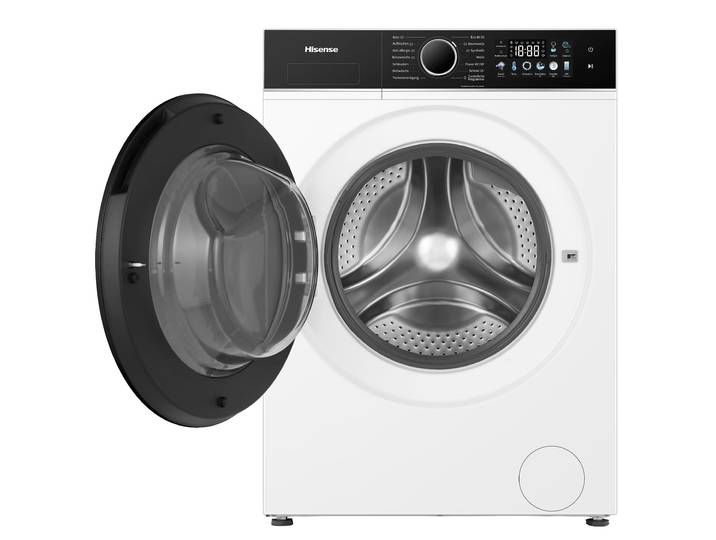 HISENSE Waschmaschine WF3I8043BWFAQ , Energieeffizienz: A, weiß, B:59,5cm H:84,5cm T:47cm, Waschmaschinen, Farbdisplay, Dampffunktion, Energie 30% besser als A, Waschmaschine