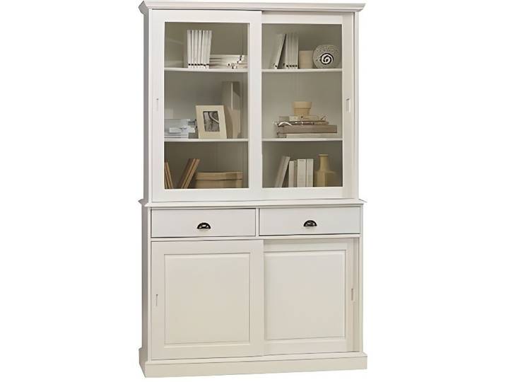 Vaisselier Blanc - Bibliothèque Blanche 4 Porte…