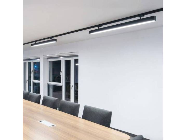 Molto Luce LOG 50 TRACK SCHIENENSTRAHLER MIT 3-PH ADAPTER 50, dimmbar, schwarz, für Arbeitszimmer / Büro, Aluminium, Modern, Stromschienenstrahler