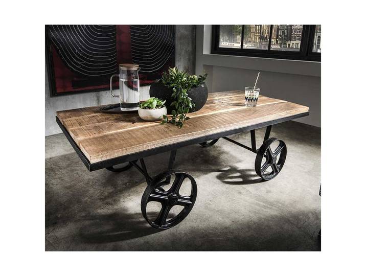 Pharao24 Couchtisch Jandaria, aus Massivholz