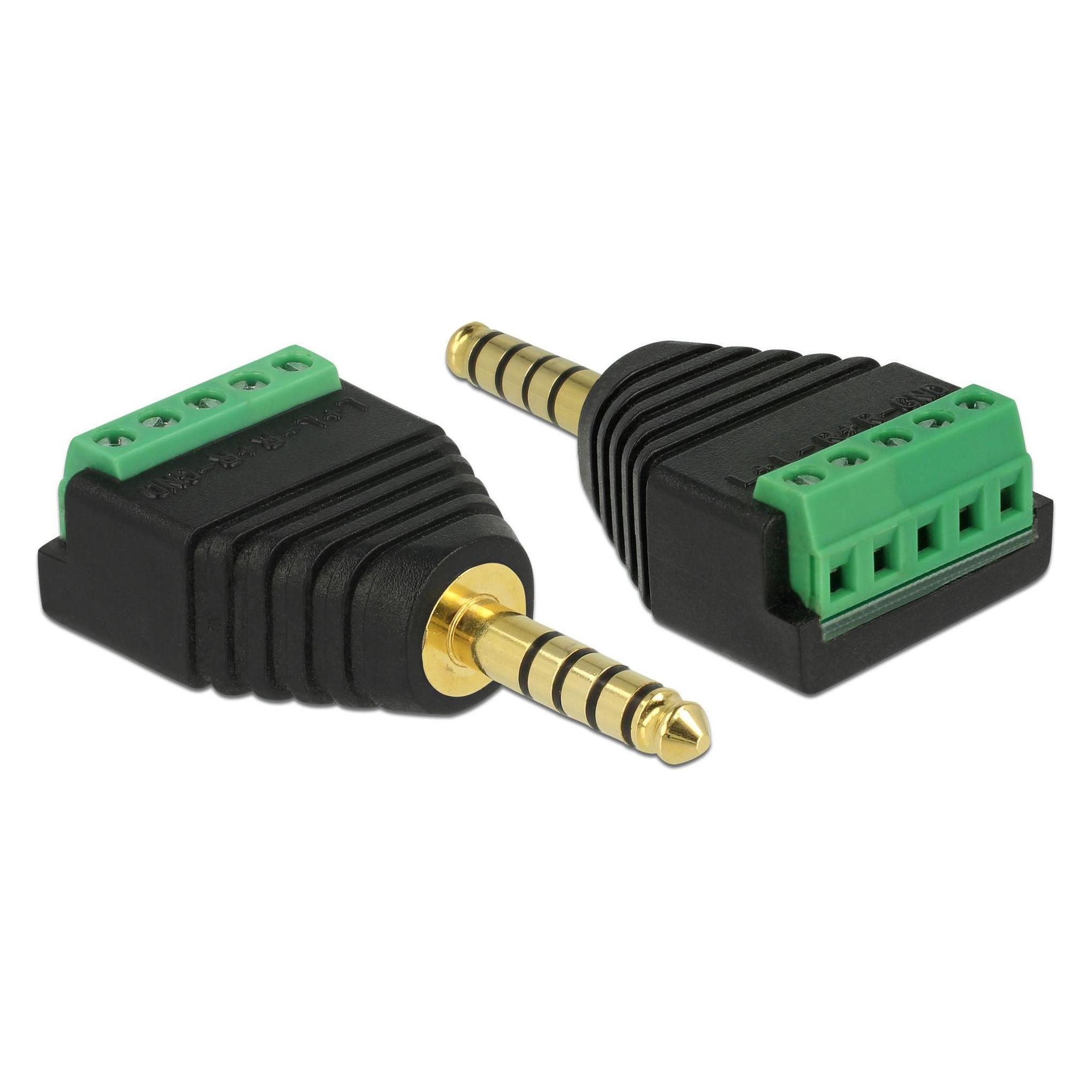 Delock Terminalblock 4.4mm Klinke Stecker (Zubehör) (65948)